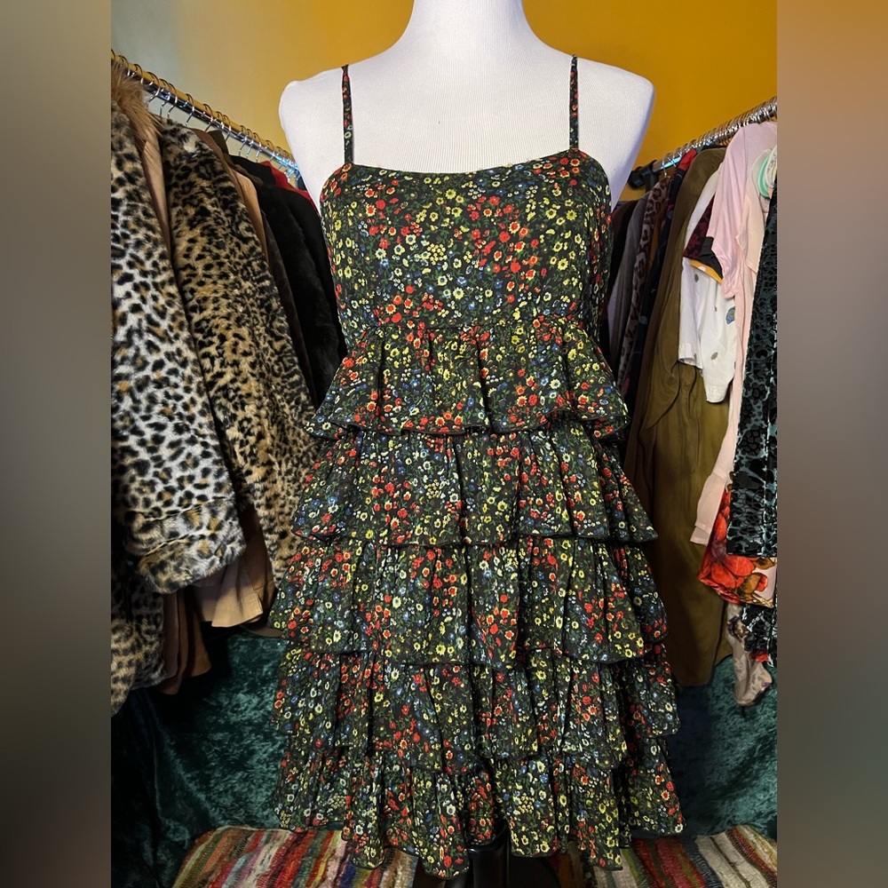 Ruffled floral dress